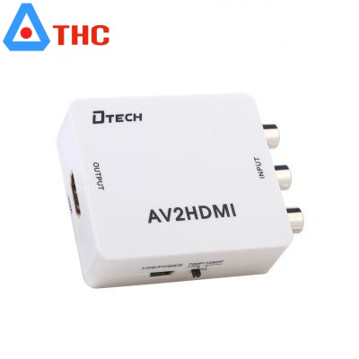 thiết bị chuyển đổi AV sang HDMI Dtech (DT 6518)